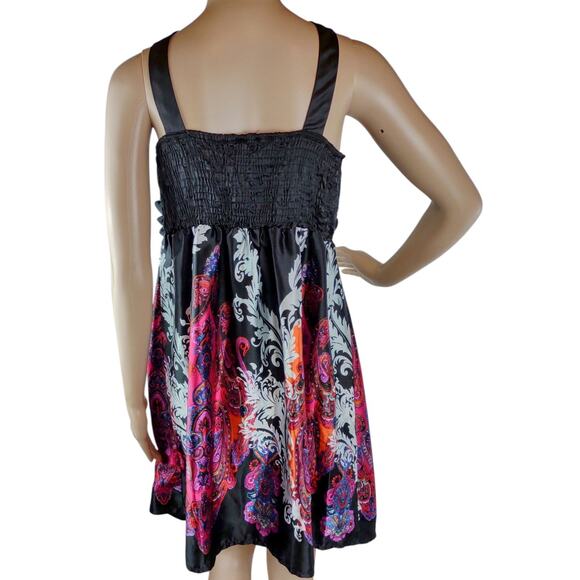 RUE21 Women's Midi Dress Medium Polyester Spandex Paisley Colorful - Picture 2 of 4